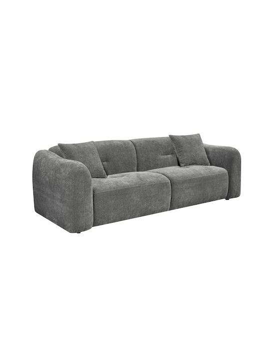 Junoa Dreisitzer Sofa Grau 228x89x74cm