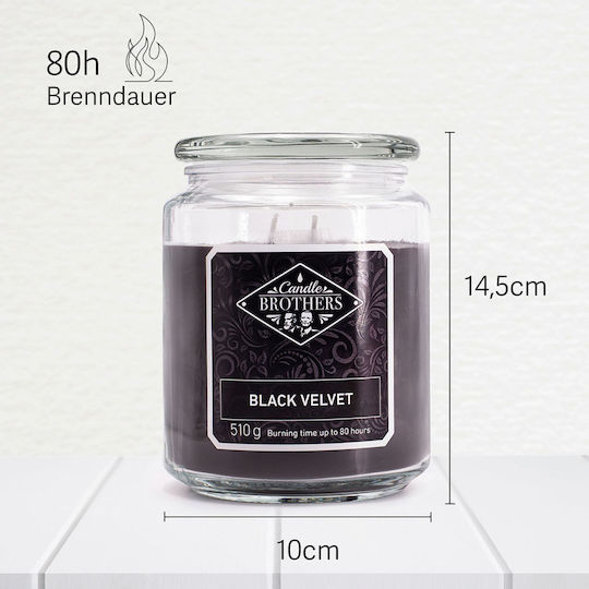 Relaxdays Lumânare Aromatică în Borcan Gri 13x10 cm