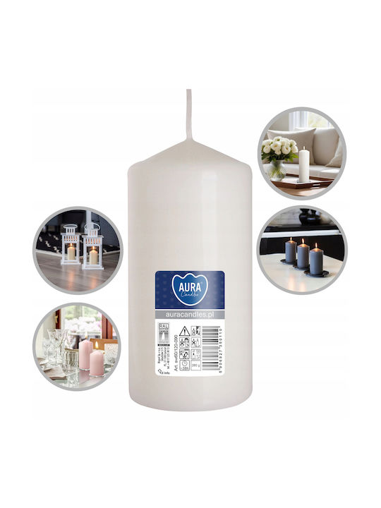 Aura Glass Dekoratives Weißes Kerze