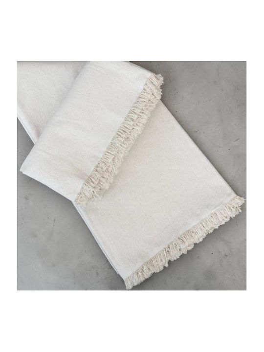 Linea Home Val Ριχτάρι Τριθέσιου Καναπέ 180x300εκ. Εκρου