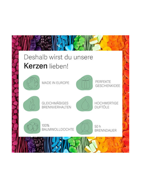 Relaxdays Aromatisches Kerze in Gefäß mit Orange Duft 300g