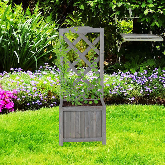 Relaxdays Gray Flower Pot 90x36x36cm