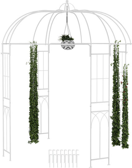 Relaxdays White Flower Pot Relaxdays White Flower Pot