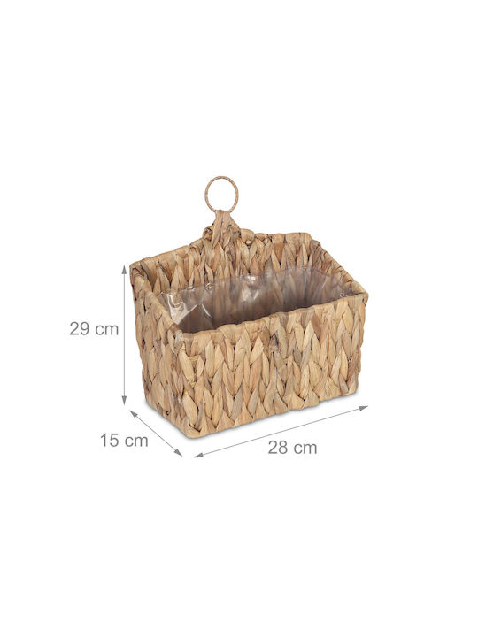 Relaxdays Beige Flower Pot 29x28x15cm