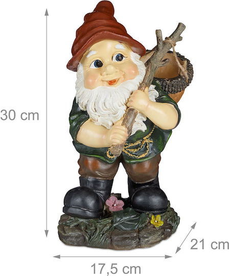 Relaxdays Garden Decoration Basket 30x17.5x21cm 10025688