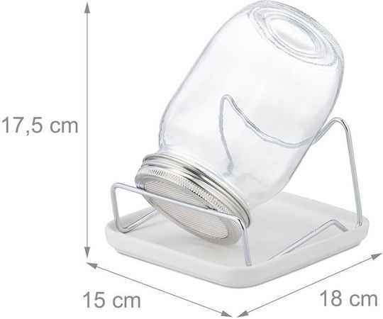Relaxdays Decorațiune Borcan Pentru Grădină 17.5x18x15cm 10043032