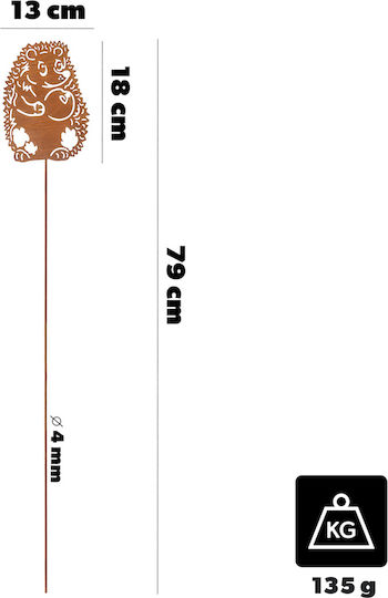 Kadax Gartendekorationen Metall 13x79cm 47379