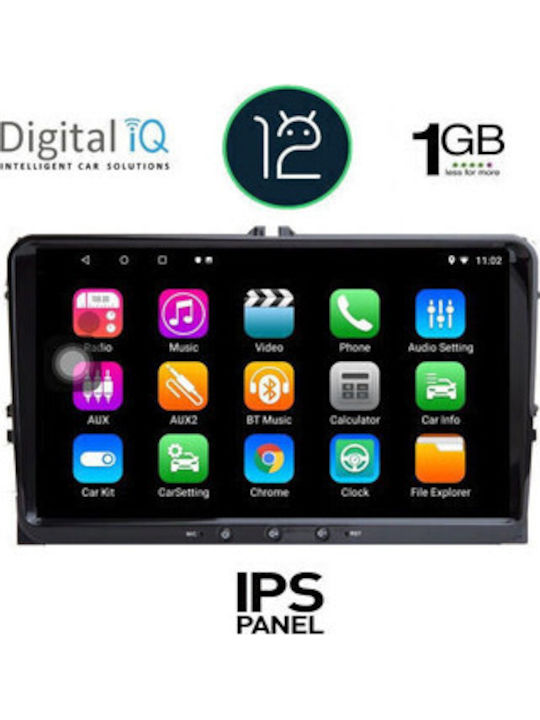 Digital IQ Car Audio System for Skoda Yeti 2009-2017 (Bluetooth/USB/WiFi/GPS/Apple CarPlay/Android Auto) with 9" Touch Screen