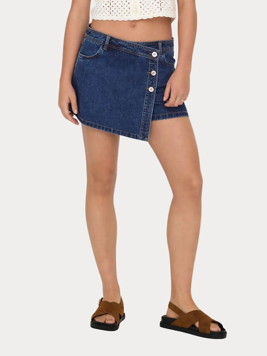 Women's Denim Skorts Navy Blue