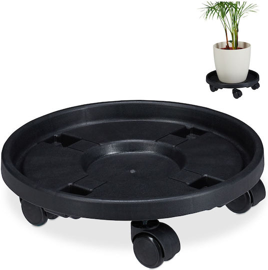 Relaxdays Suport Pentru Plante Negru 10x35,5x35,5 cm