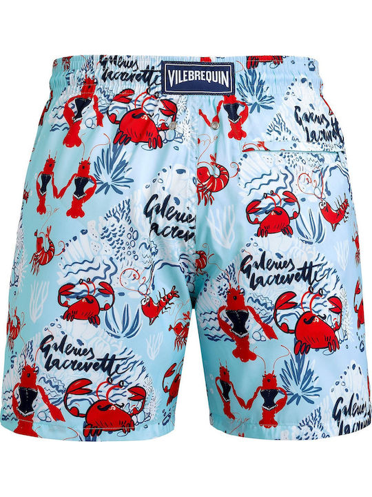 Costume De Baie Bărbați Pantaloni Scurți Albastru Deschis