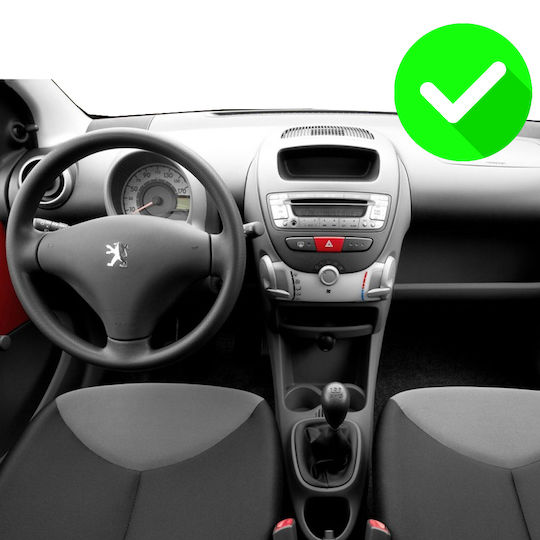 Carmedia Ηχοσύστημα Αυτοκινήτου για Peugeot 107 Toyota Aygo Citroen C1 2005-2014 (Bluetooth/USB/WiFi/GPS/Apple-Carplay/Android-Auto) με Οθόνη Αφής 12.3"