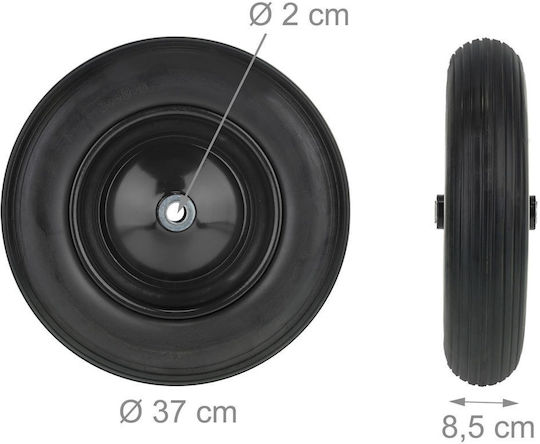 Relaxdays 10042461 Ρόδα Πολυουρεθάνης 370mm