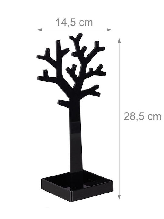Relaxdays Schmuckkästchen Stand Weiß 28,5x9,5x14,5cm