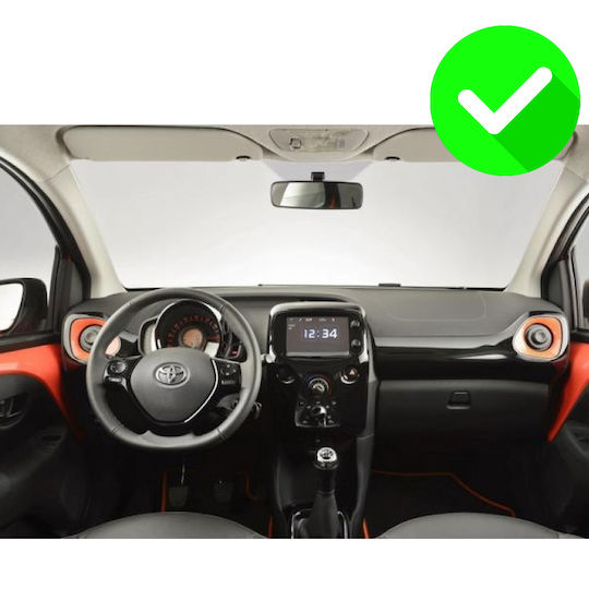 Carmedia Ηχοσύστημα Αυτοκινήτου για Peugeot 108 Toyota Aygo Citroen C1 2014 (Bluetooth/USB/AUX/WiFi/GPS/Apple-Carplay/Android-Auto) με Οθόνη Αφής 11.5"