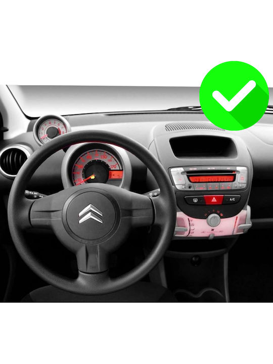 Carmedia Sistem Audio Auto pentru Peugeot 107 Toyota Aygo Citroen C1 BMW X1 2005-2014 (Bluetooth/USB/AUX/WiFi/GPS/Apple-Carplay/Android-Auto) cu Ecran Tactil 10.36"