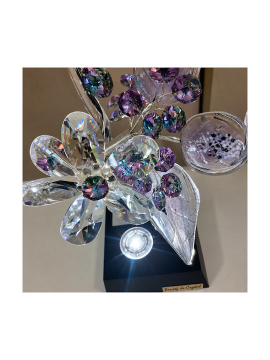 Dekoratives Tischlampen E14 Blume 22x11x40cm 15027-IL