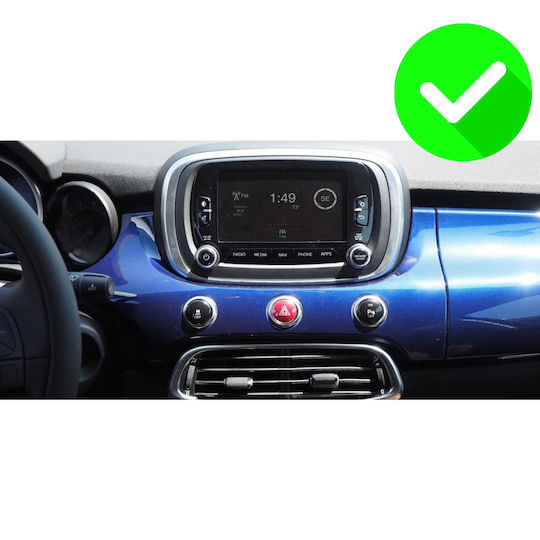 Carmedia Ηχοσύστημα Αυτοκινήτου για Fiat 500X 2014+ (Bluetooth/USB/WiFi/GPS/Apple-Carplay/Android-Auto) με Οθόνη Αφής 9"