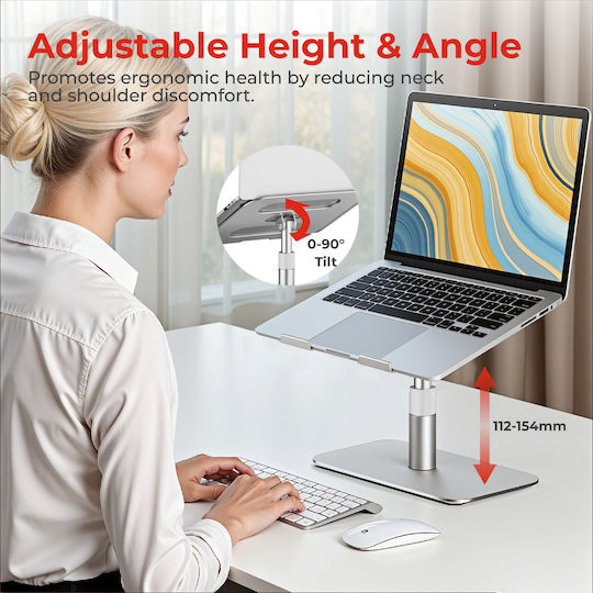 Lumivida Stand for Laptop up to 15" Silver LPS03-19