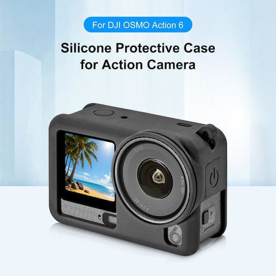 Puluz Θήκη Σιλικόνης Dji Osmo Action 6-black