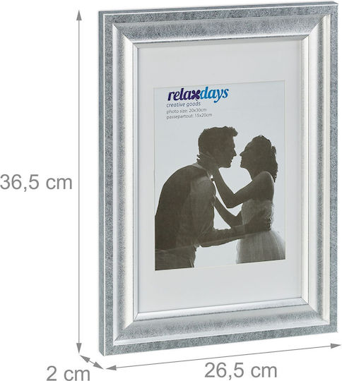 Relaxdays Κορνίζα Τοίχου Πλαστική 2τμχ (Διάφορα Χρώματα)