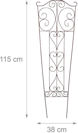 Trellis Climbing Plants Relaxdays Vintage Design 115x38x0.5cm Brown