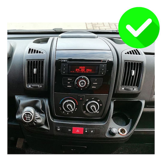 Carmedia Ηχοσύστημα Αυτοκινήτου για Peugeot Boxer Fiat Ducato Citroen Jumper 2006-2021 (Bluetooth/USB/WiFi/GPS/Apple-Carplay/Android-Auto) με Οθόνη Αφής 9"