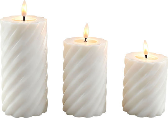 Relaxdays Φωτιστικό LED Κερί 3τμχ