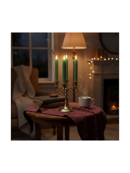 Relaxdays Lămpi Decorative Pentru Masă LED Lumânare 6 Buc 25x2 cm