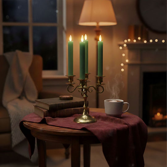 Relaxdays Διακοσμητικό Φωτιστικό LED Κερί 6τμχ 25x2εκ.