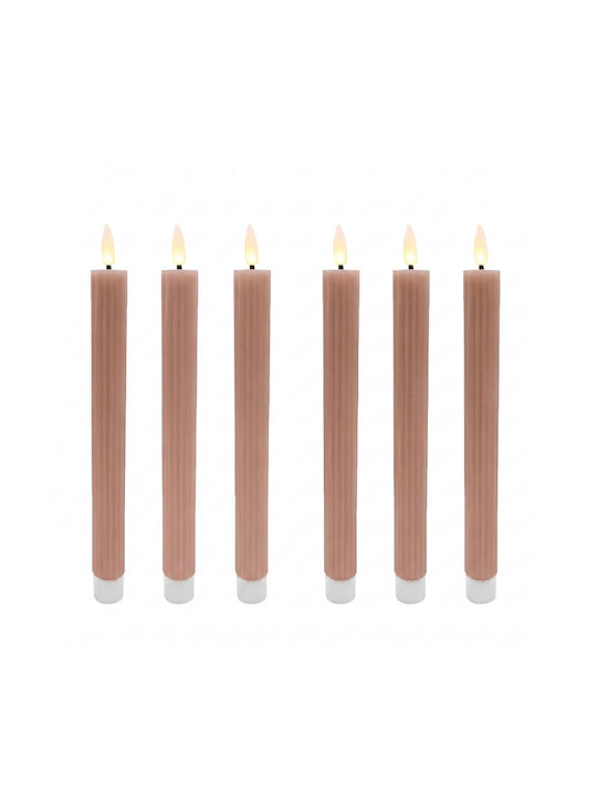 Relaxdays Lămpi Decorative Pentru Masă LED Lumânare 25x2cm