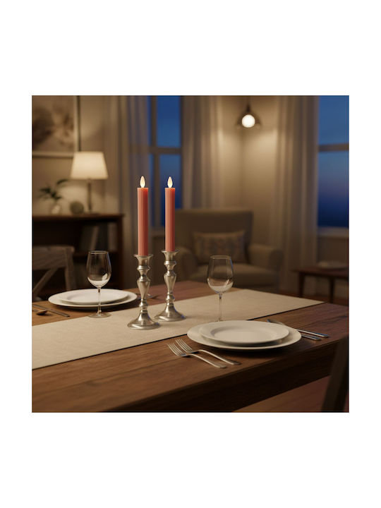 Relaxdays Lămpi Decorative Pentru Masă LED Lumânare 25x2cm