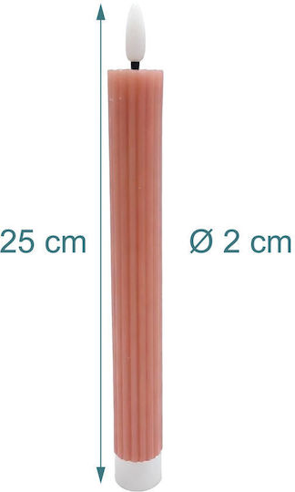 Relaxdays Διακοσμητικό Φωτιστικό LED Κερί 25x2εκ.