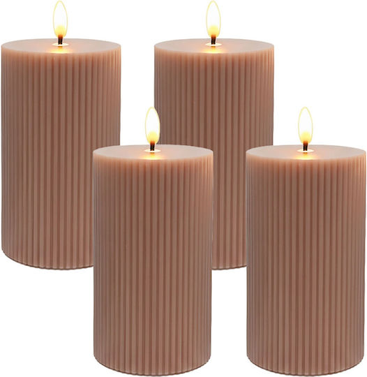 Relaxdays Φωτιστικό LED Κερί 4τμχ