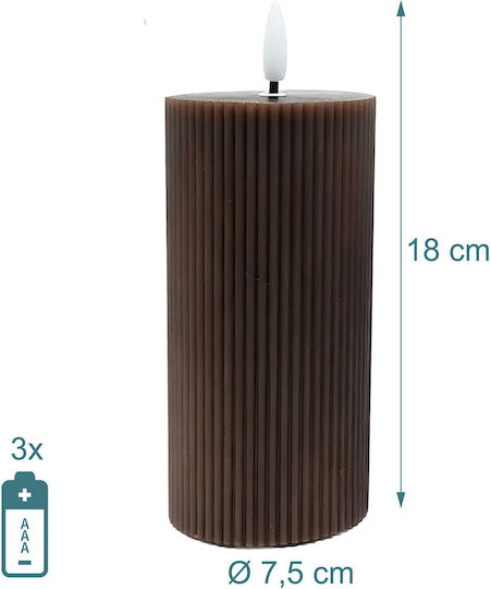 Relaxdays Decorative Table Lamp LED Candle 4pcs 18x7.5cm