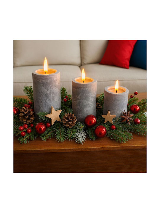 Relaxdays Lămpi Decorative Pentru Masă LED Lumânare 3 Buc