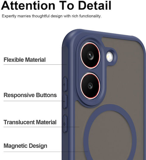 Techsuit Halofrost Ii Umschlag Rückseite Kunststoff Marineblau Poco X8 Pro