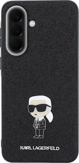 Karl Lagerfeld Feste Glitzer Metall Ikonik Hülle Samsung Galaxy A57 Schwarz