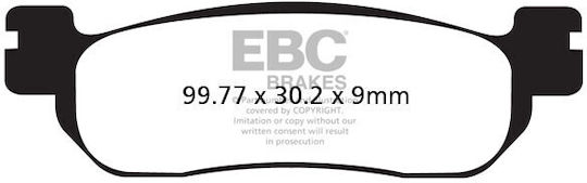 EBC Τακάκια Μοτοσυκλέτας Πίσω για Yamaha TW / YZF-R6