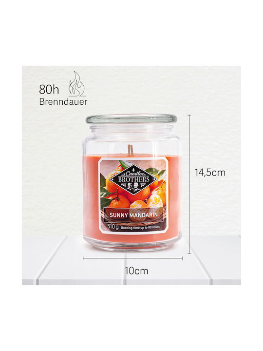 Relaxdays Lumânare Aromatică Cu Miros De Portocală 13x10cm