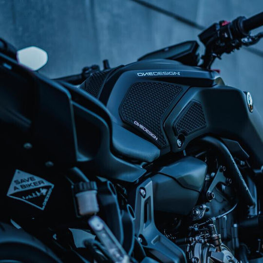 Стикер за резервоар Onedesign Tank Grip Yam Mt07 Черен Hdr273