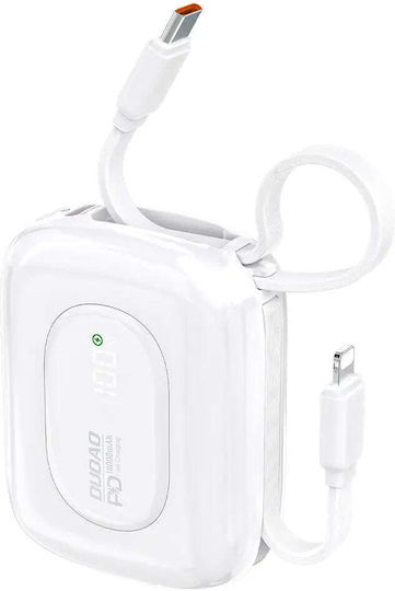 Dudao K32 Power Bank 10000mAh Λευκό