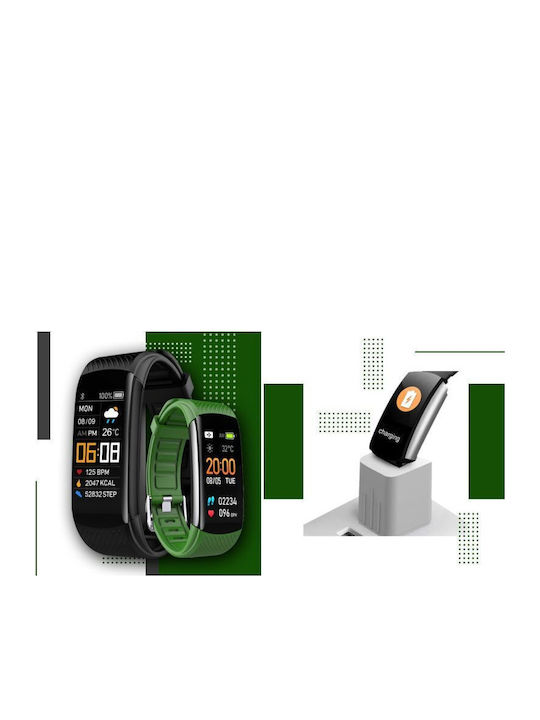 Giewont Gw200-5 Black Green Smartwatch 2 Straps