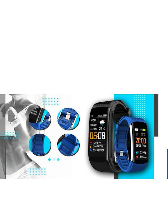 Giewont Gw200-7 Black Blue Smartwatch 2 Straps