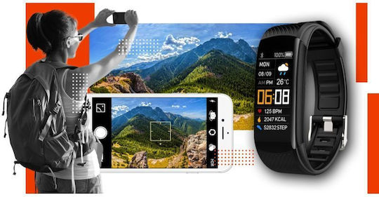 Giewont Gw200-9 Black Orange Smartwatch 2 Straps