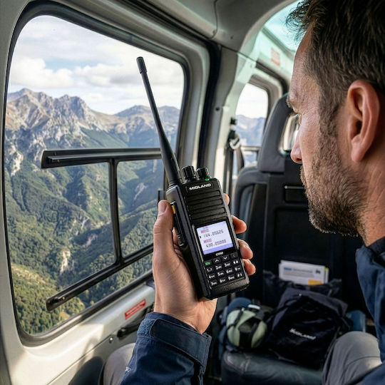 Midland CT990-EBR Ασύρματος Πομποδέκτης UHF/VHF 10W