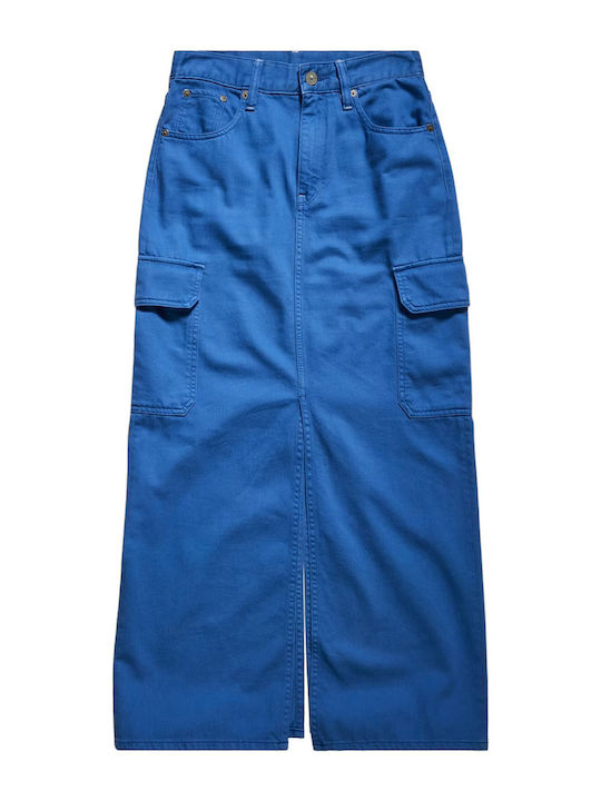 Viktoria Maxi Skirt Blue