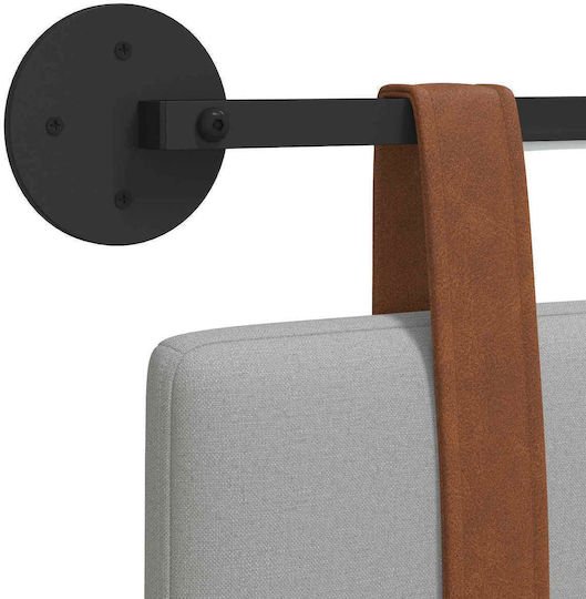 vidaXL Leather Gray Bed Headboard with Cushion 170x55cm