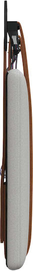 vidaXL Leather Gray Bed Headboard Cushion 210x55cm