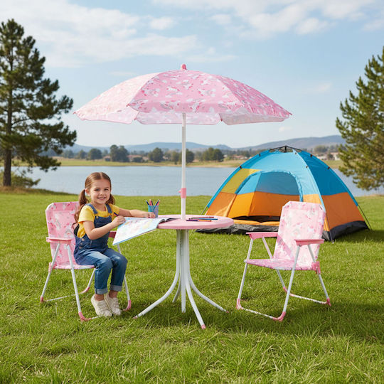 Set Mese Pentru Copii cu Scaune din Plastic Alb Relaxdays